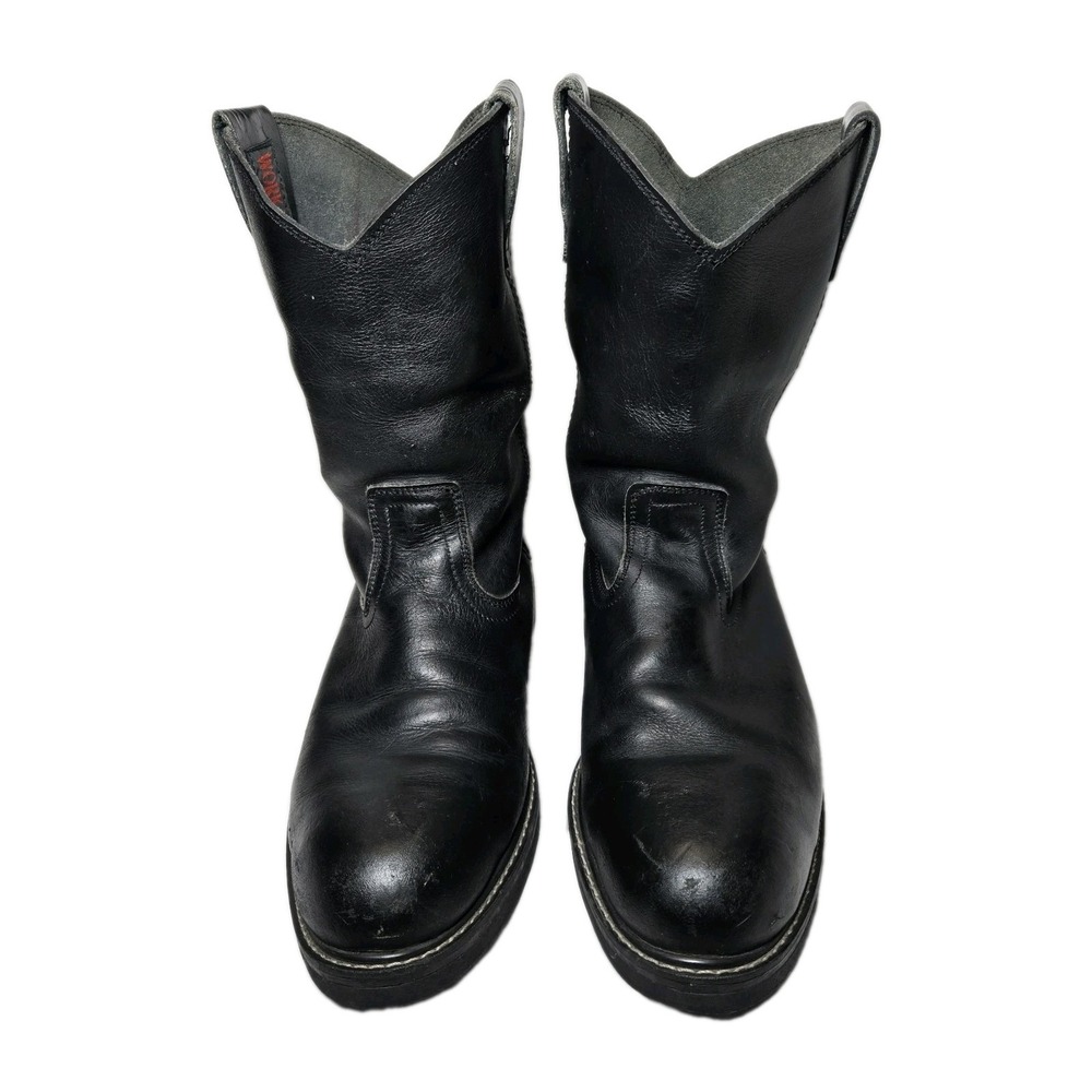 Work Power Black Leather Men Mexico 29 US 11 - 11.5 Viboram Steel Toe Work Boots